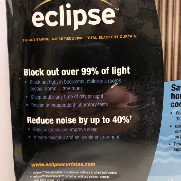 Eclipse Thermaback Blackout Curtain One Panel Birgit Rod - Picture 6 of 7